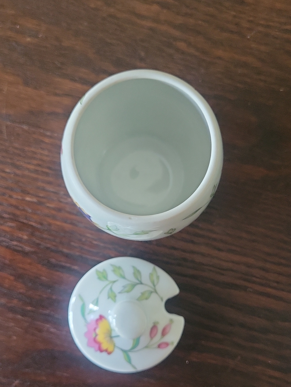 Vintage French Royal Limoges Porcelain Quich Dish & Honey or Jam Pot Set - Picture 7 of 11